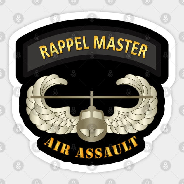 Rappel Master Tab w Air Assault Badge Sticker by twix123844